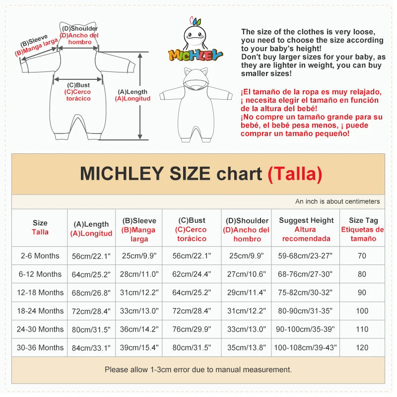 MICHLEY Shark Baby Rompers Winter Hooded Flannel Toddler Infant Clothes Overall Bodysuits Jumpsuit Costume For Kids Carnival