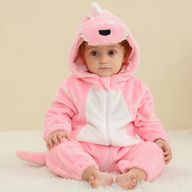 Baby Rompers Pajamas Winter Hooded Blanket Sleepers Toddler Infant Clothes Overall Bodysuits Jumpsuit Costumes For Kids Bebe